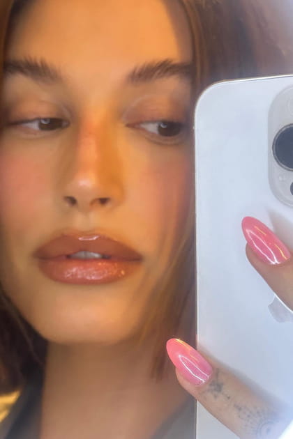 Les Glazed Donut Nails roses