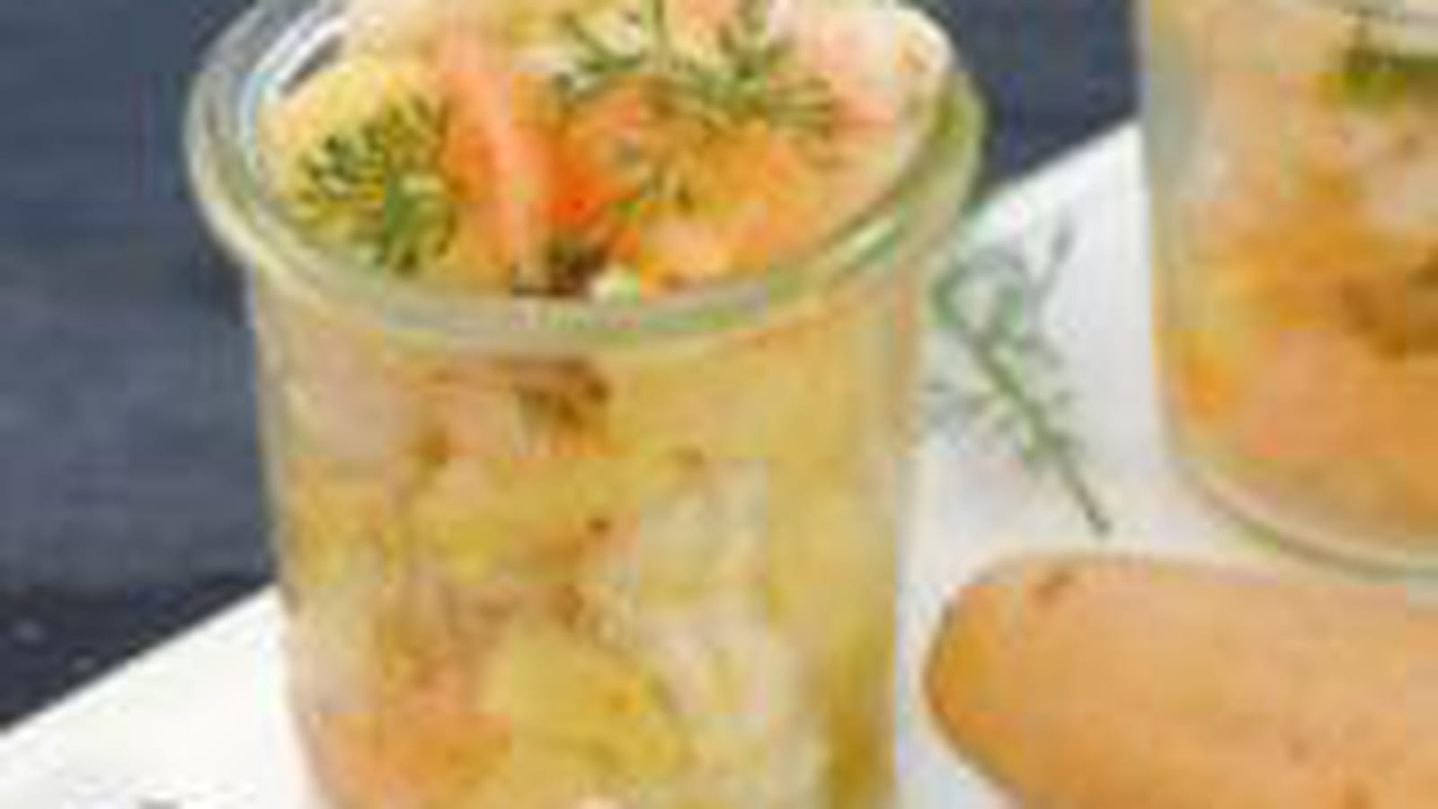 Pommes de terre, langoustines