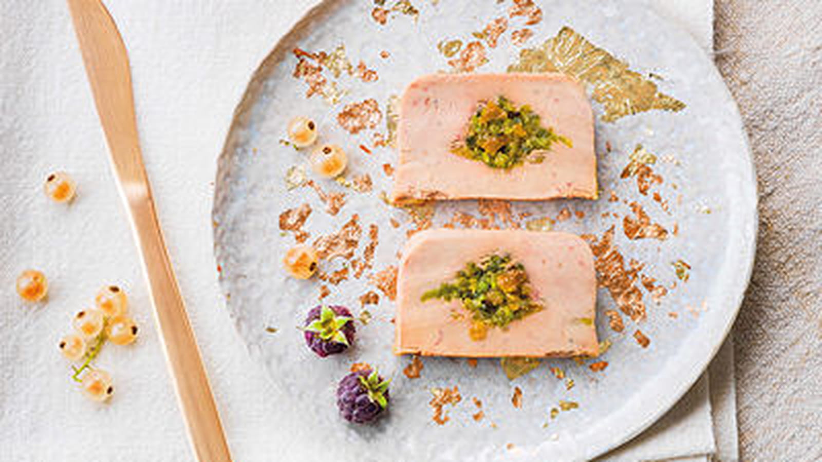 Foie gras coeur mirabelle et pistache Picard