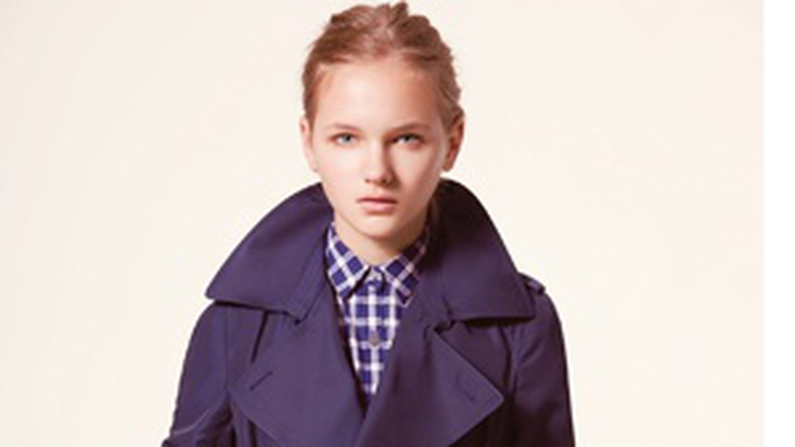 Trench bleu d'Uniqlo