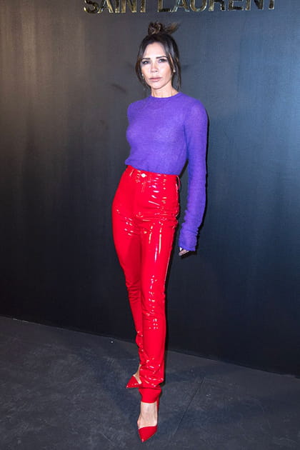 Victoria Beckham au défilé Saint Laurent