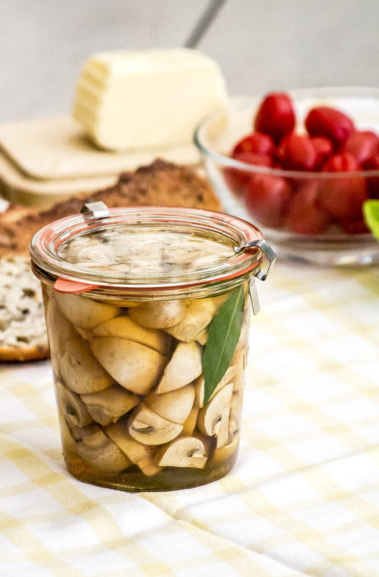 Pickles de champignons LOU au vinaigre de cidre