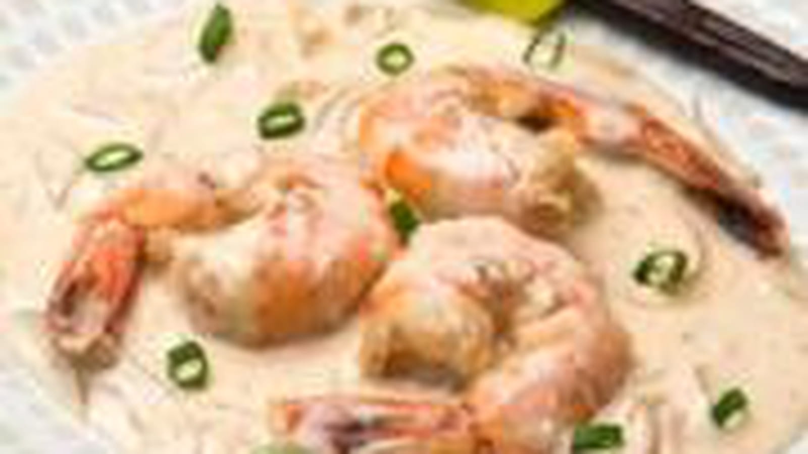 Crevettes à la crème de vanille