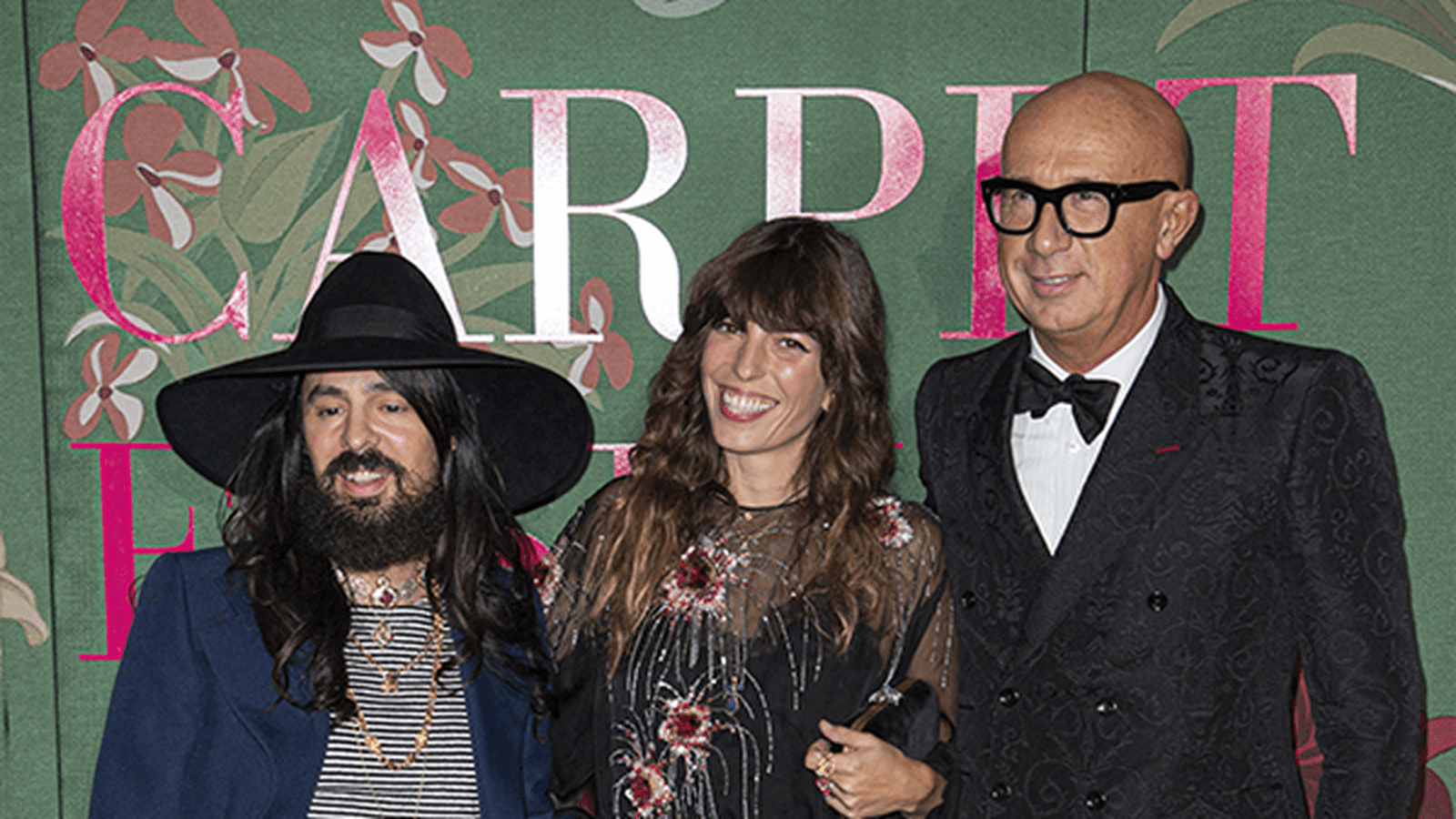 Alessandro Michele, Lou Doillon et Marco Bizzarri 