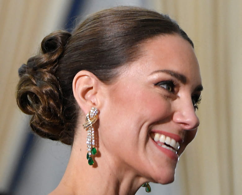 Le chignon de gala de Kate Middleton