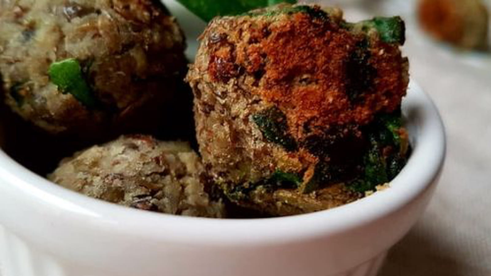 Boulettes de lentilles aux épinards