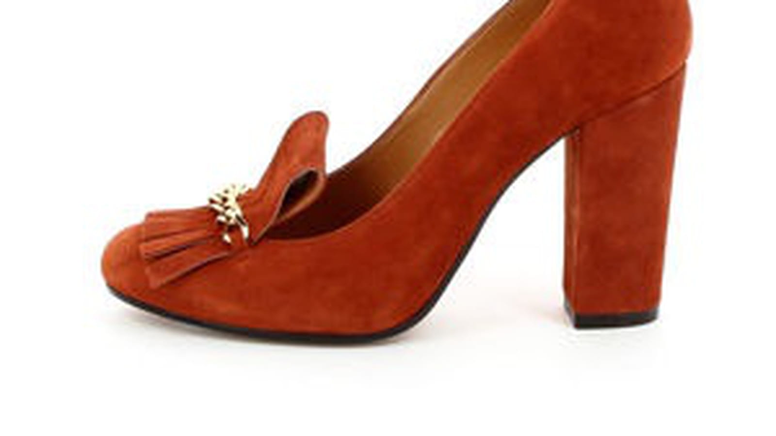 Mocassins à talon orange de Eden