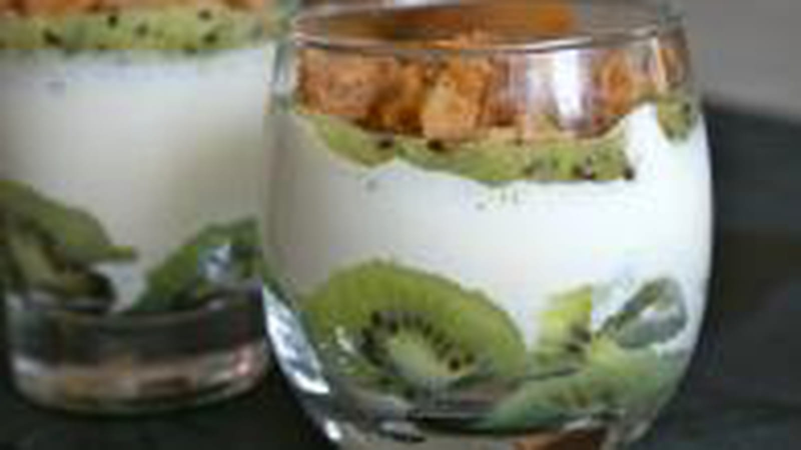 Verrine au kiwi, mascarpone
