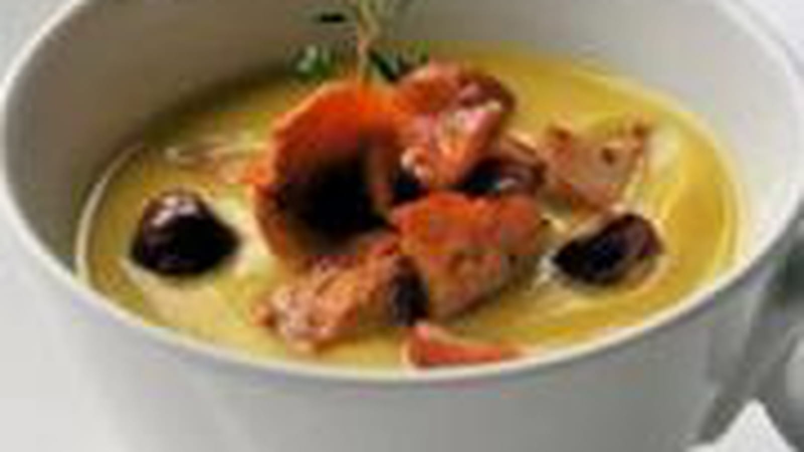 Velouté de butternut aux chanterelles