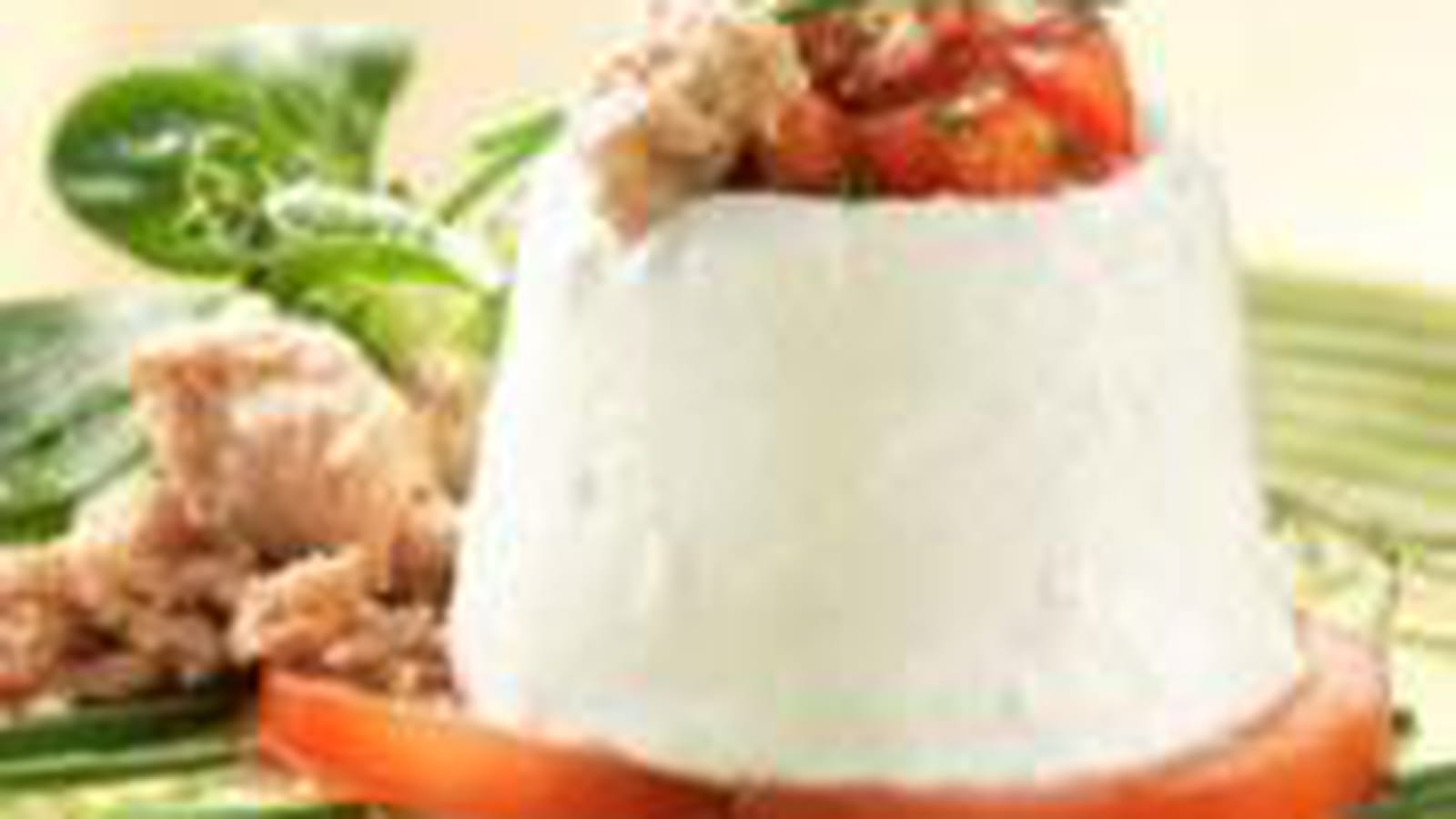 Faisselle de tomate et thon