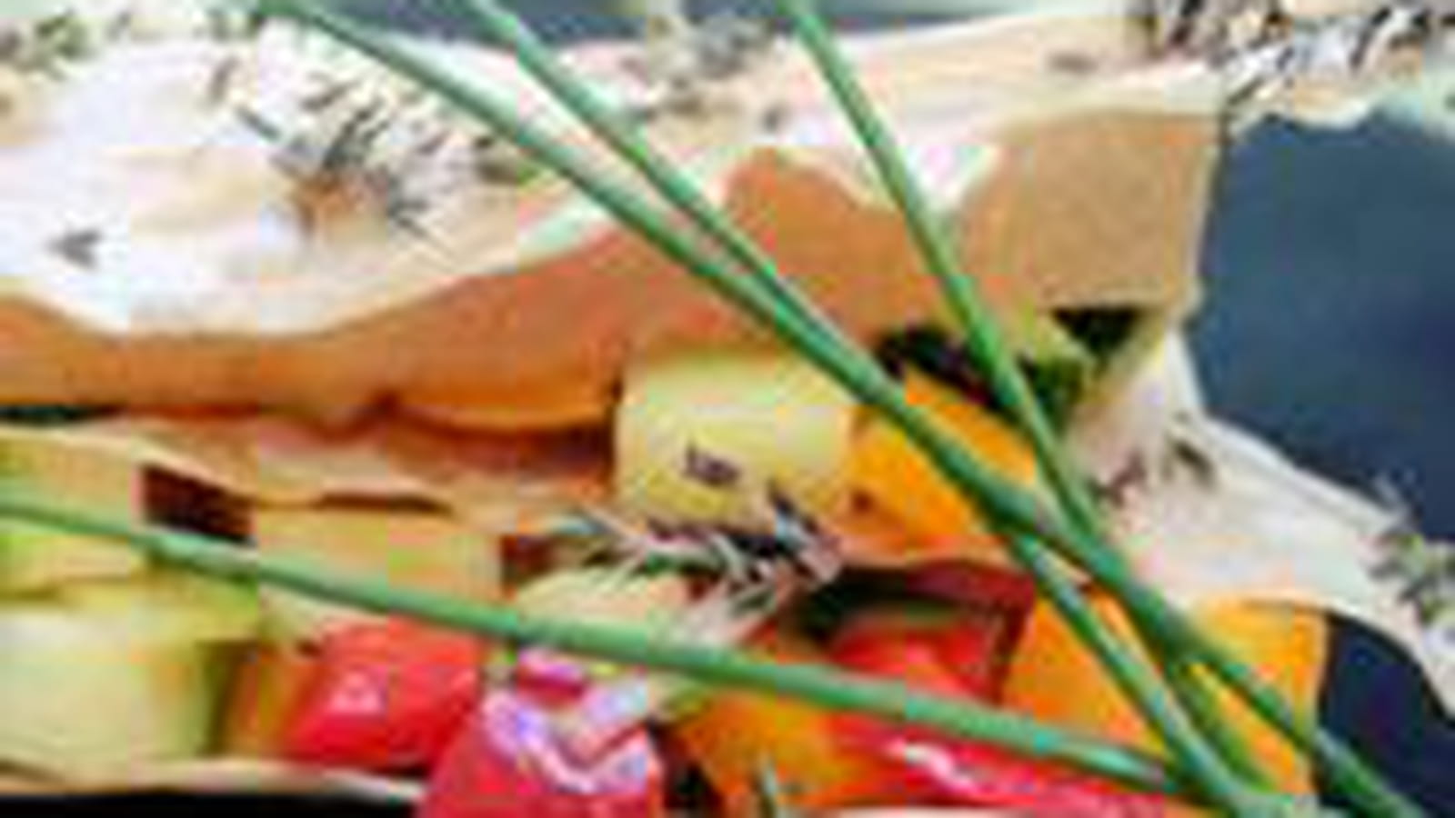 Mille-feuille de légumes à La vache qui rit et herbes de Provence