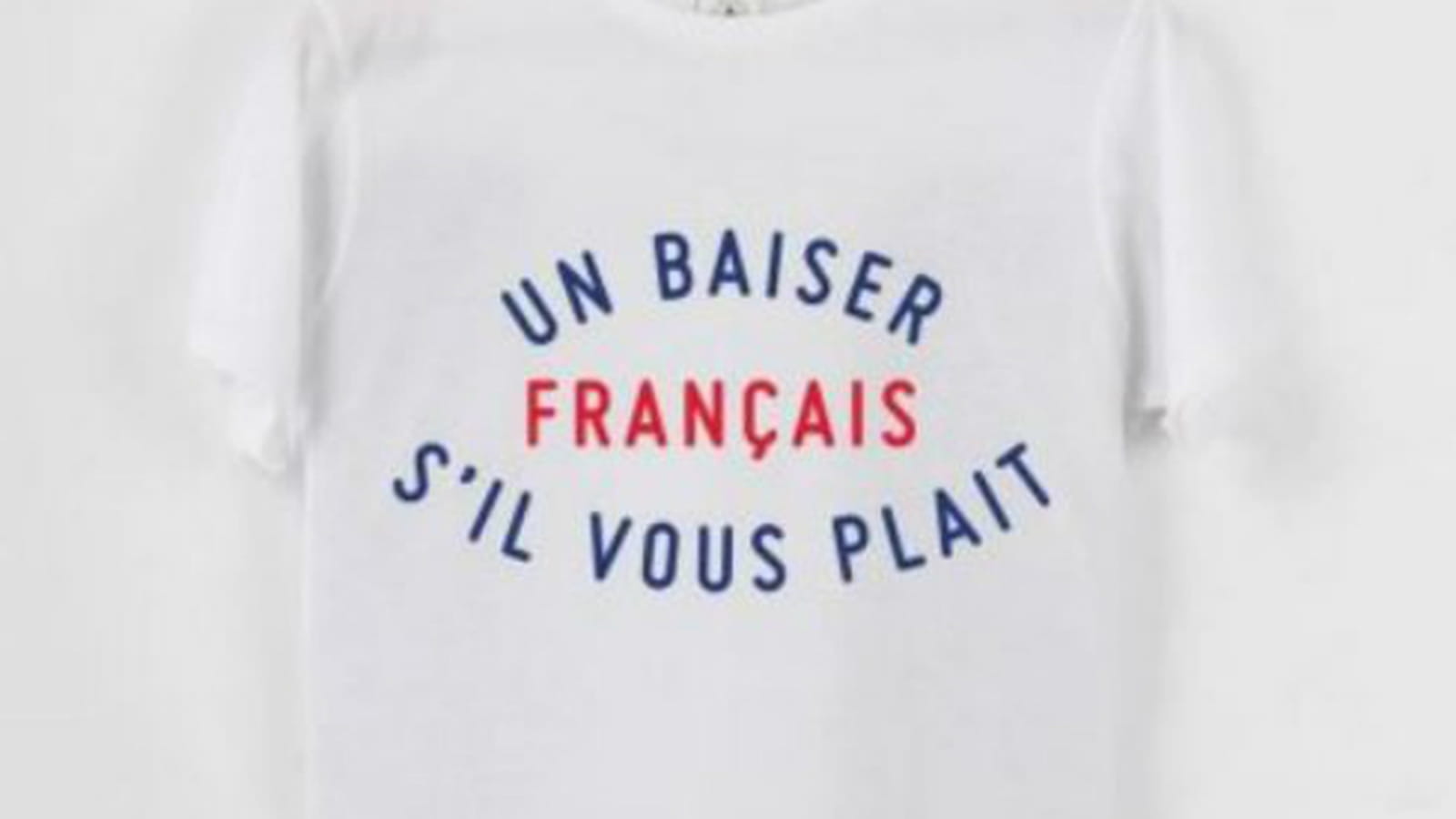 T-shirt Un baiser français
