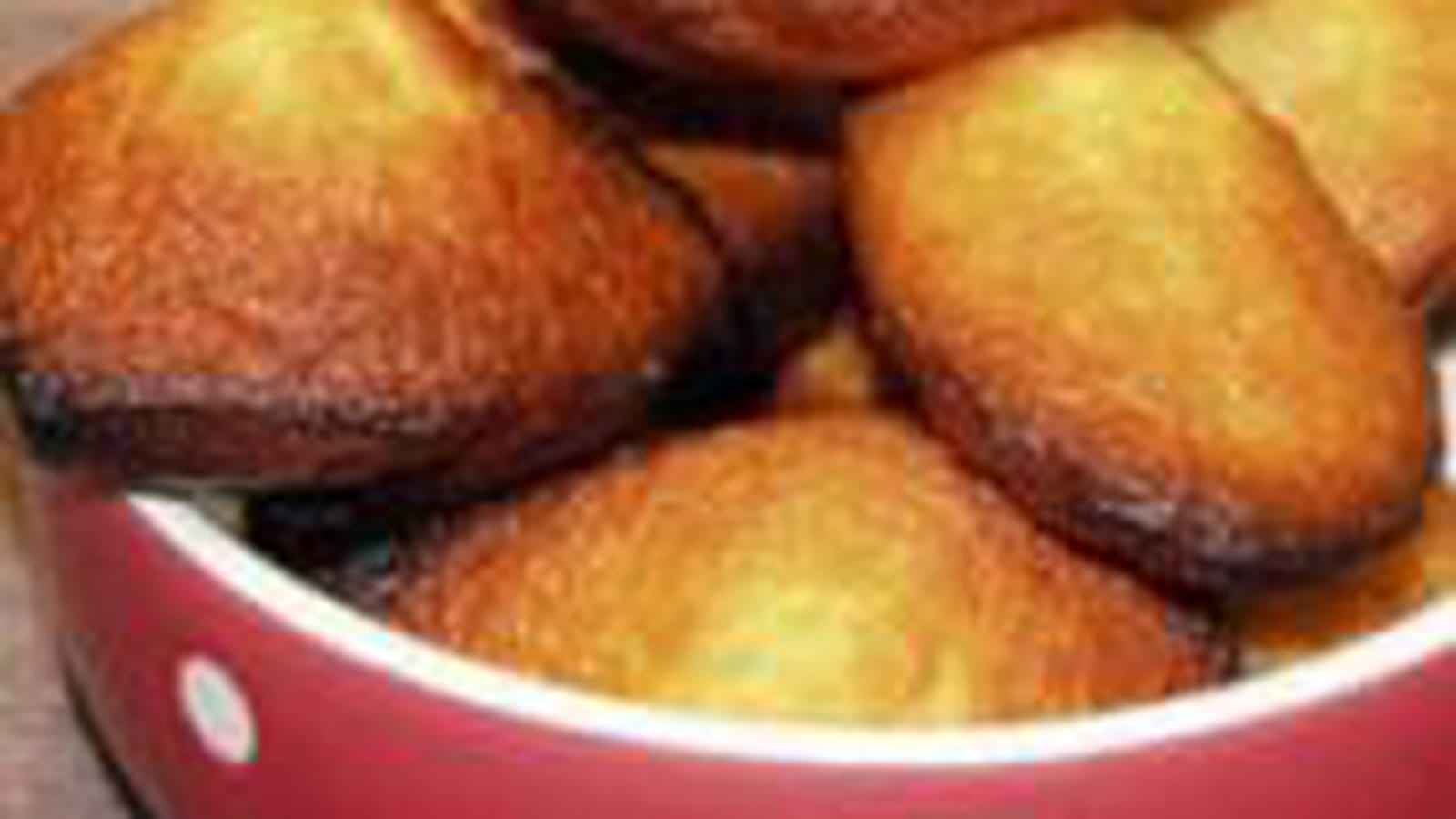 Madeleines à la crème de nougat