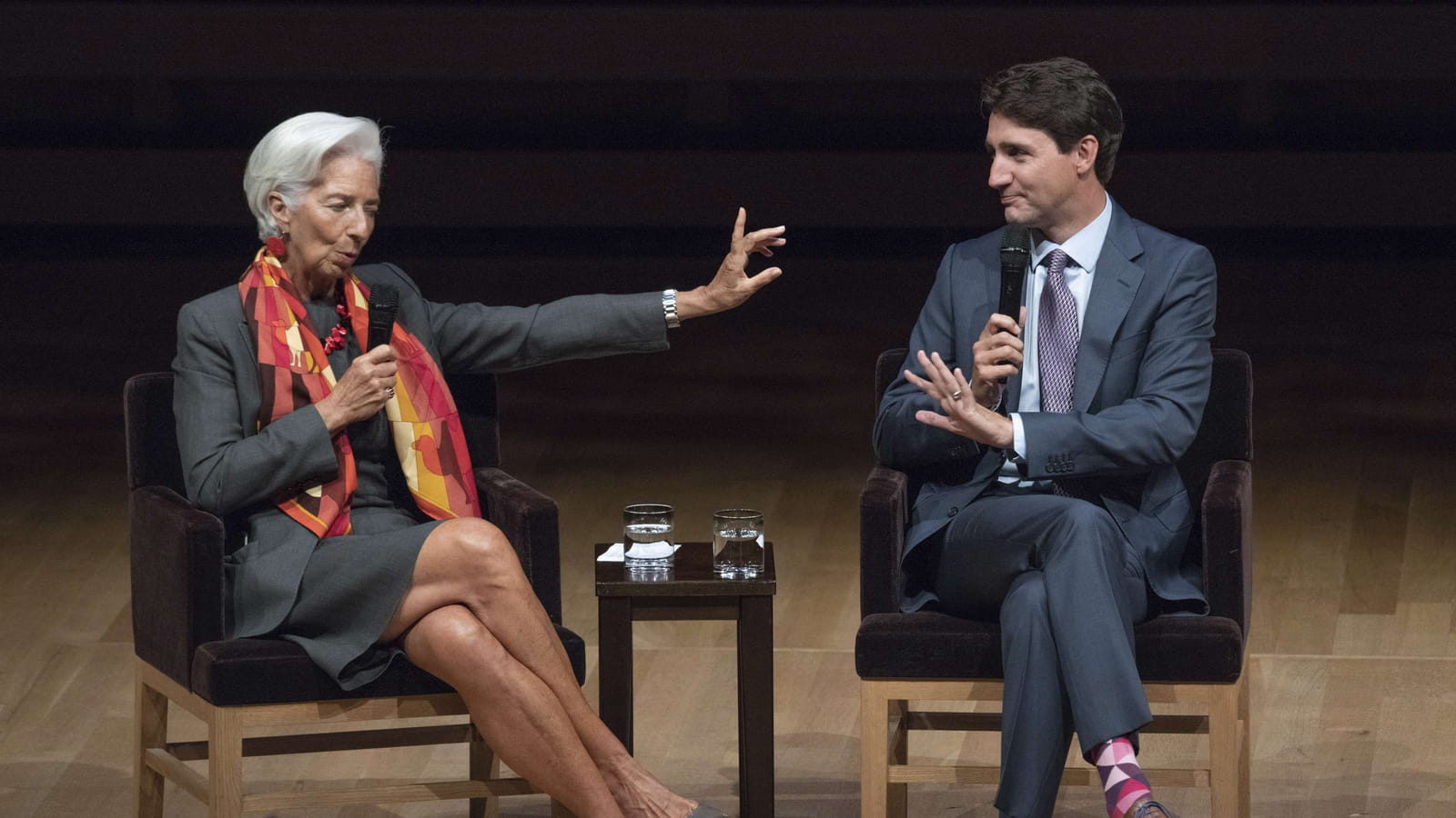 Christine Lagarde, Justin Trudeau