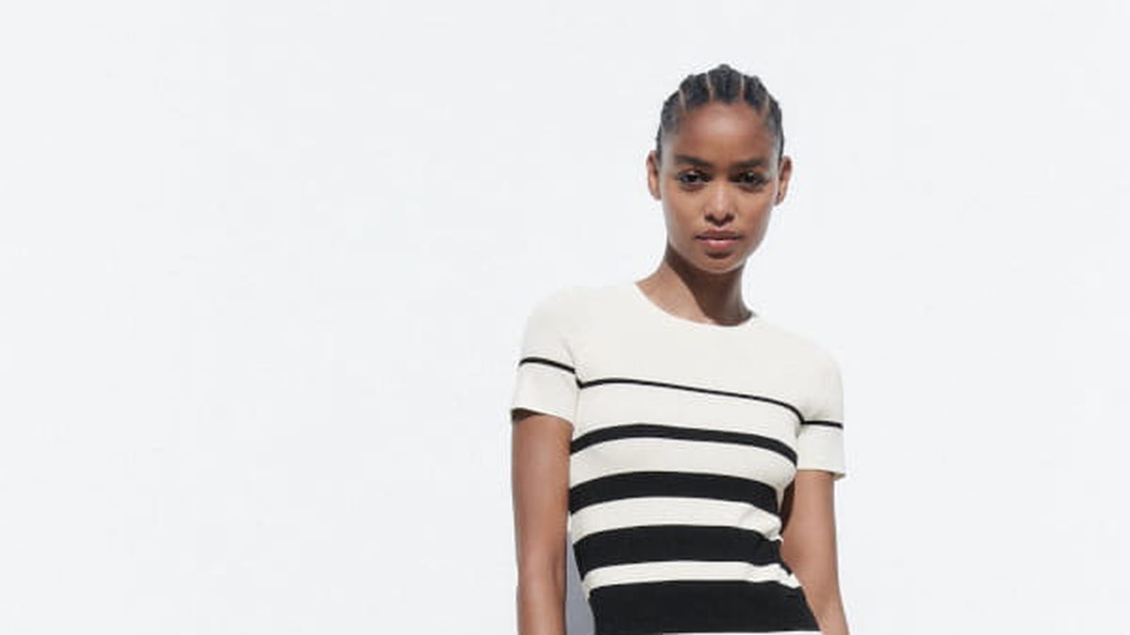 Robe à rayures Zara 