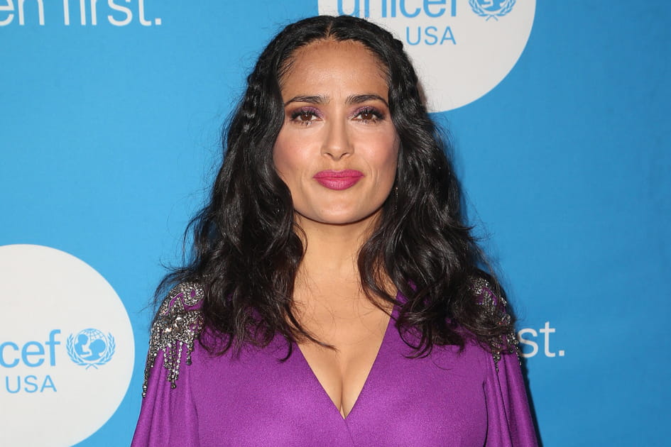 Les mini tresses de Salma Hayek