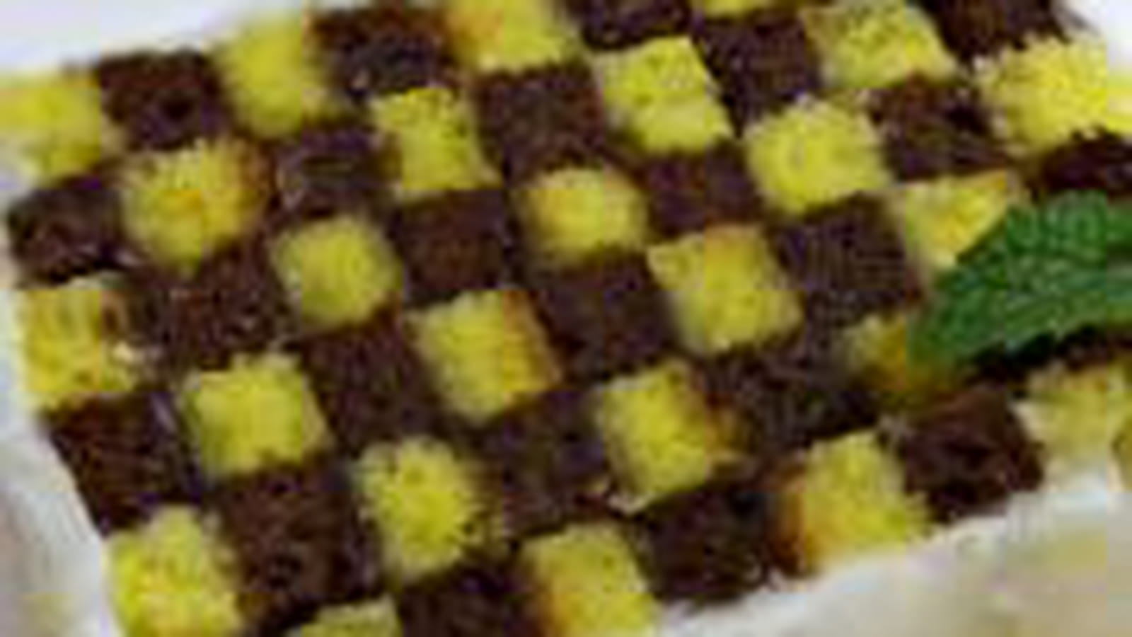 Damier vanille chocolat