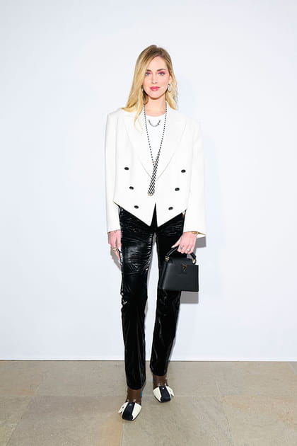 Chiara Ferragni au défilé Louis Vuitton