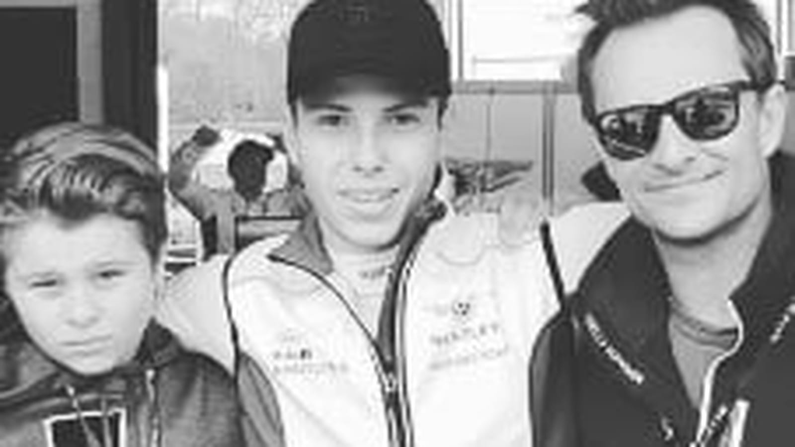 David Hallyday et son fils, Cameron 
