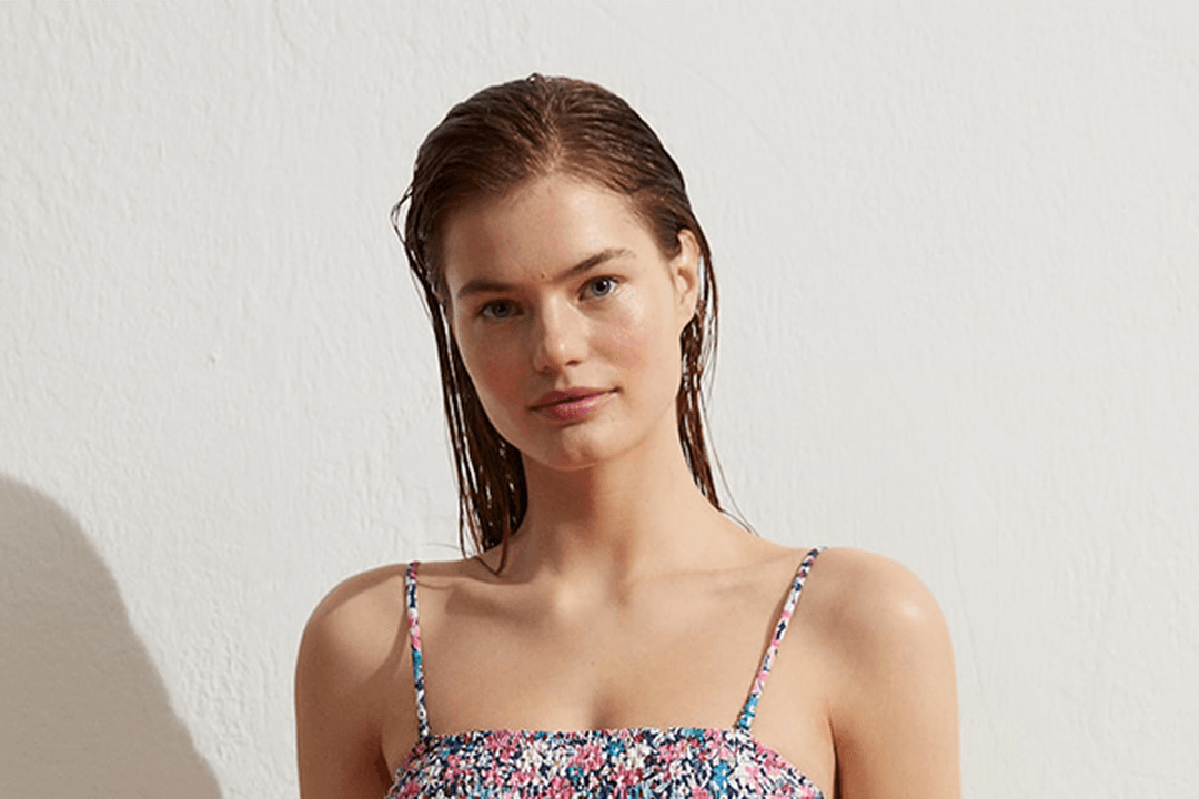 Maillot de bain une pièce à smocks de Oysho