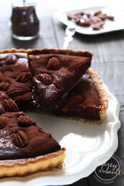 Tarte-brownie aux noix de pécan, Pecan brownie pie