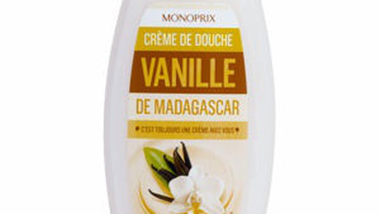 Crème de douche vanille de Madagascar de Monoprix