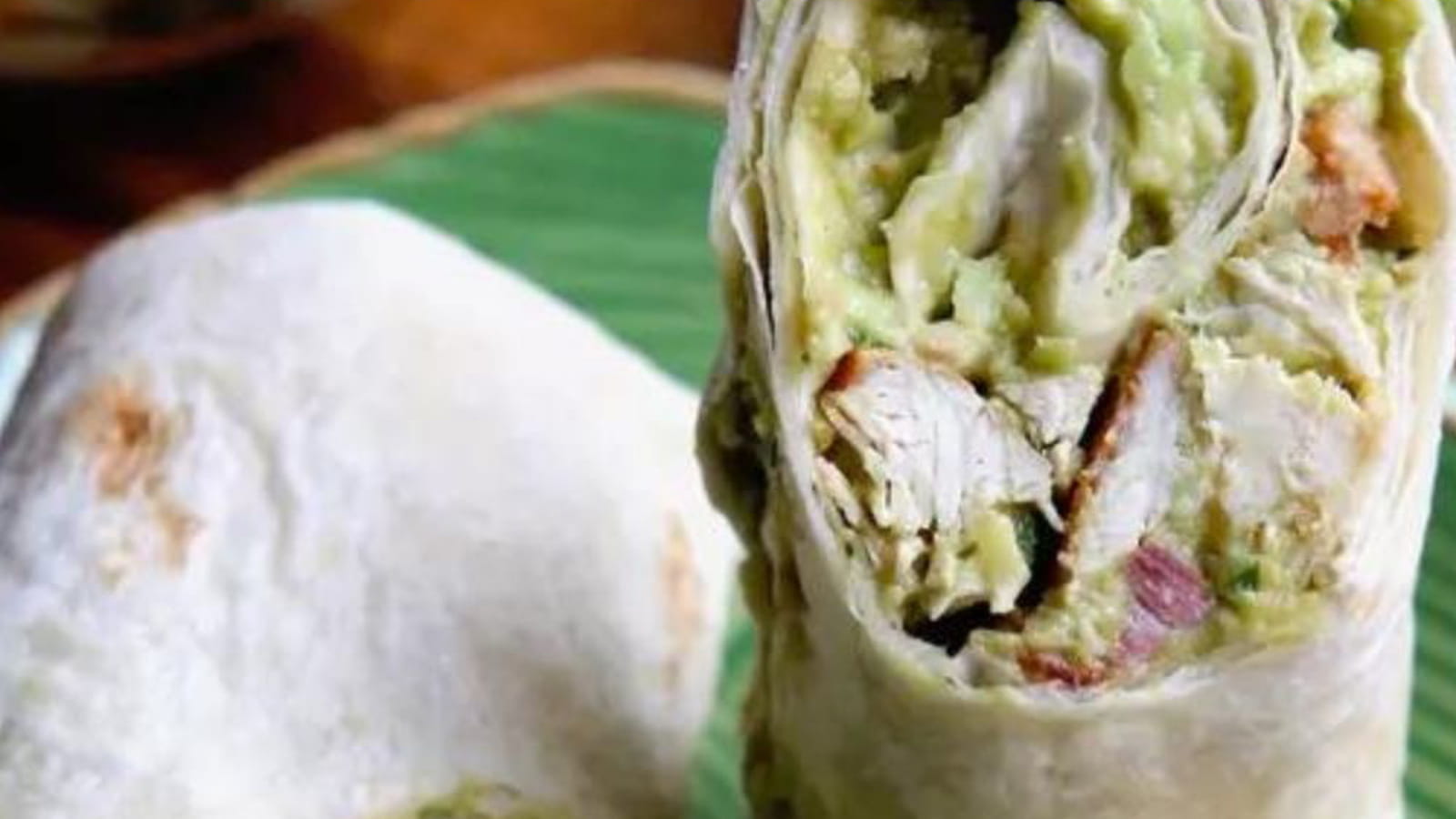 Wraps poulet et avocat