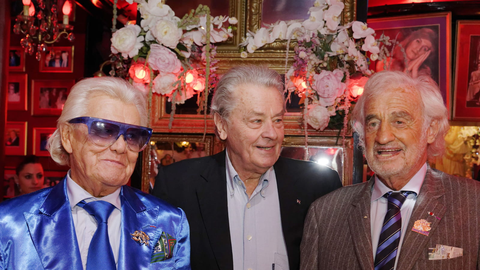 Entouré d'Alain Delon et Jean-Paul Belmondo