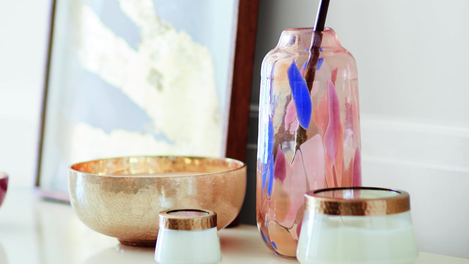 Vase et bougie