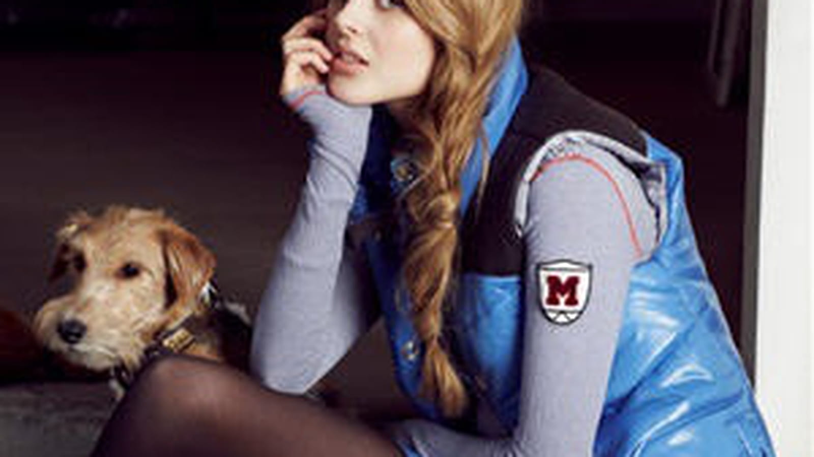 Doudoune bleue de Manoukian
