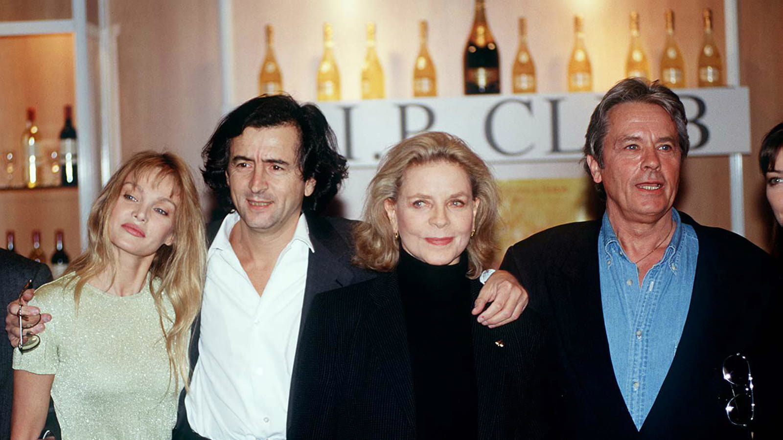 Avec Lauren Bacall et Alain Delon