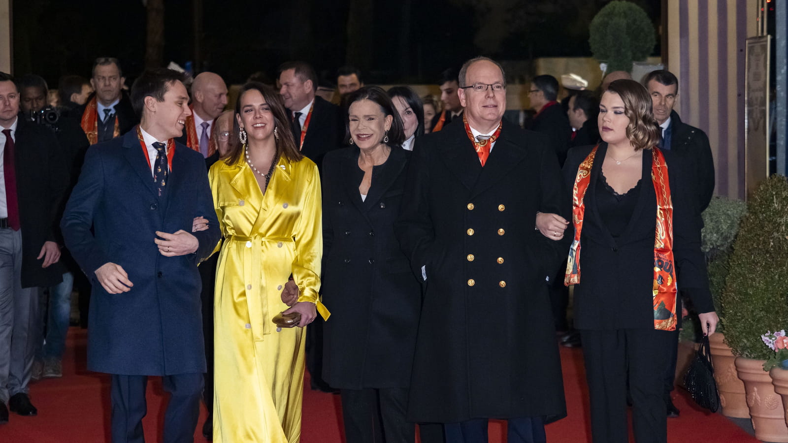 Louis Ducruet, Paulin Ducruet, Stéphanie de Monaco, Albert de Monaco et Camille Gottlieb