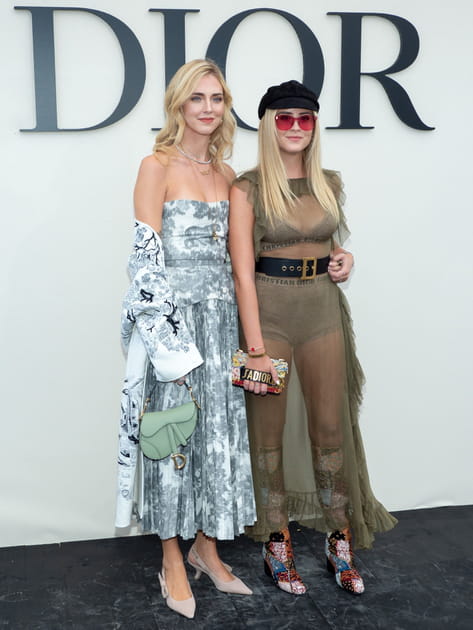 Valentina et Chiara Ferragni au d&eacute;fil&eacute; Christian Dior