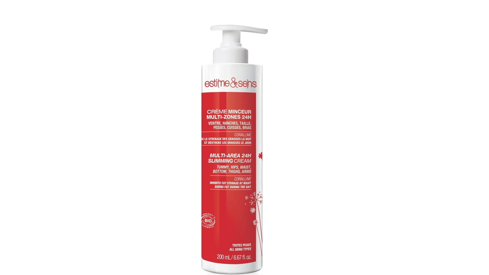 Crème Bio Minceur Multi-Zones 24h, Estime&sens