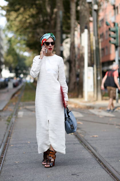 Street looks fashion week Milan&nbsp;: boh&egrave;me