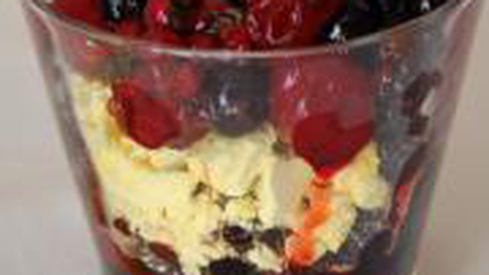 Verrine aux fruits rouges
