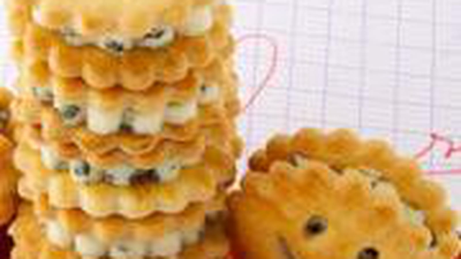 Biscuits fourrés au roquefort