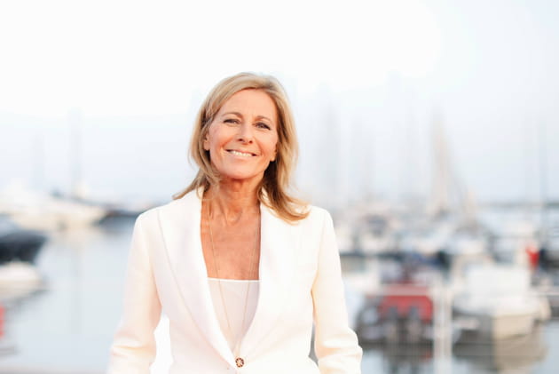 Claire Chazal sur le tournage de "Passage des Arts", le 22&nbsp;mai