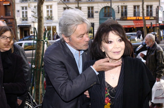Avec Alain Delon, en 2009