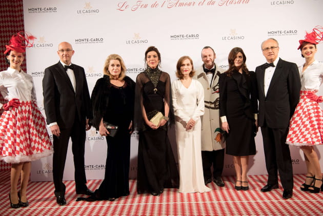 Caroline de Monaco, Catherine Deneuve, Isabelle Huppert et Chiara Mastroianni au Casino de Monte-Carlo