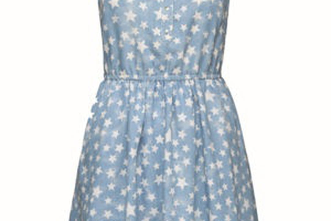 Robe bleu ciel ?� ?�toiles de New Yorker