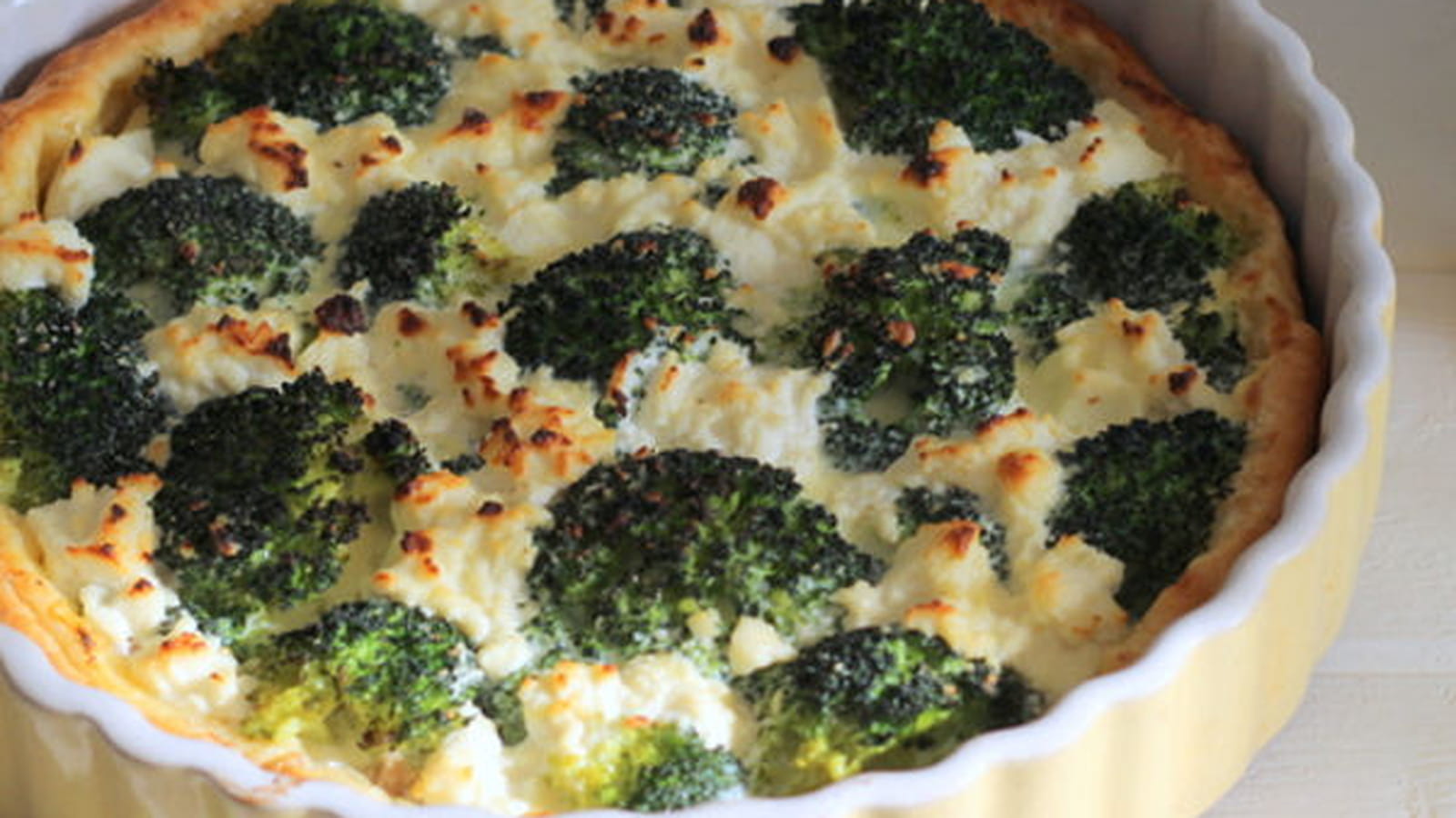 Tarte au brocoli, thon et ricotta
