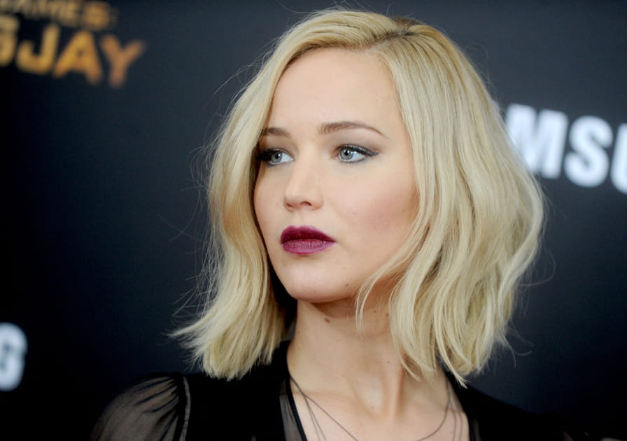 Les l&egrave;vres framboise de Jennifer Lawrence