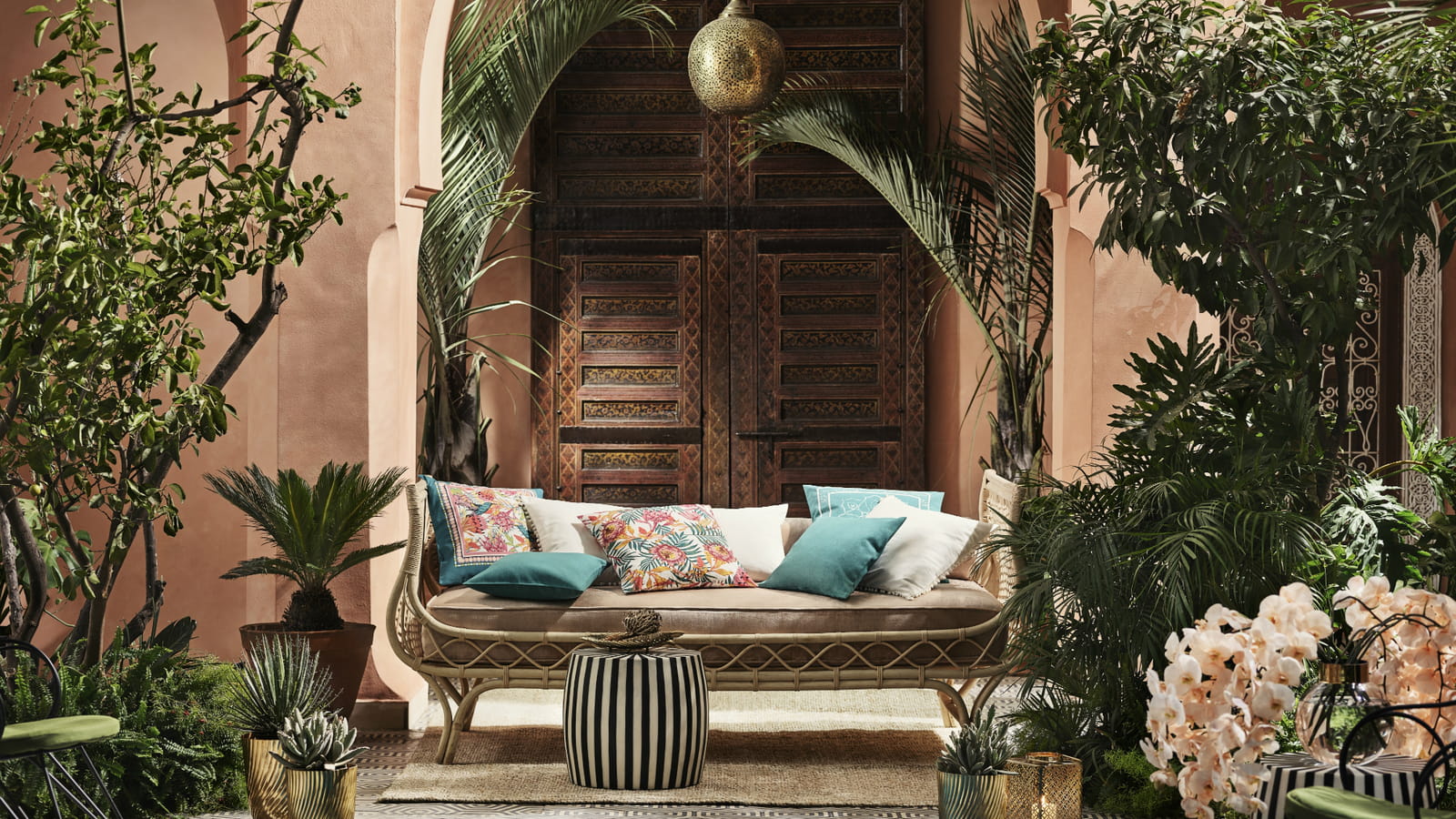 Housse de coussin à motifs
