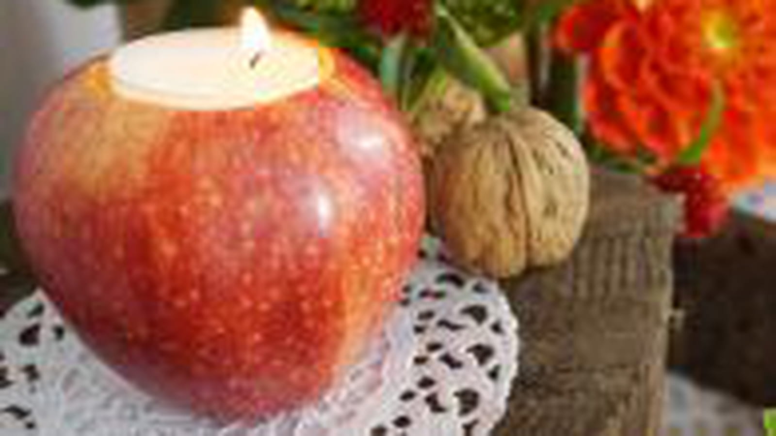 Le bougeoir pomme