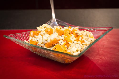 Risotto courge - graines de pavot