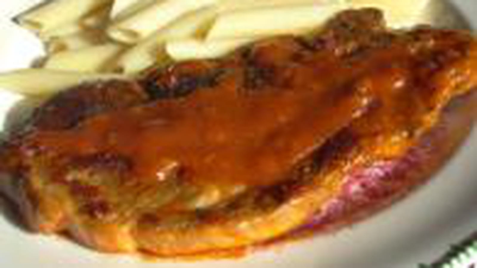 Côte de porc au vin