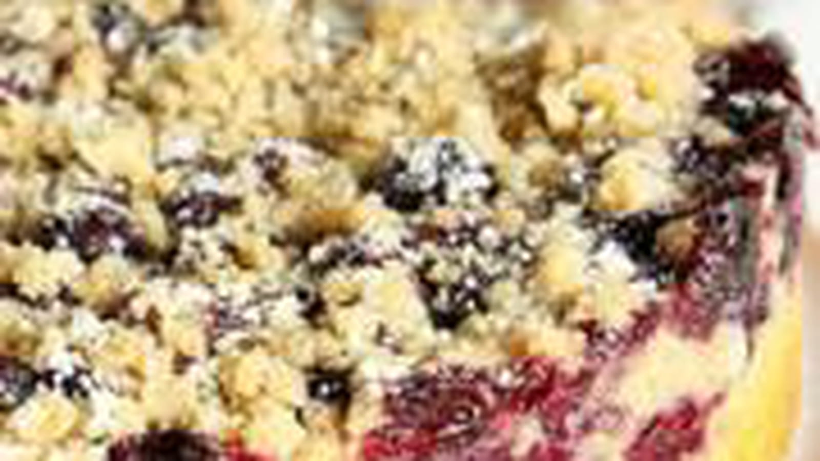 Streusel aux myrtilles