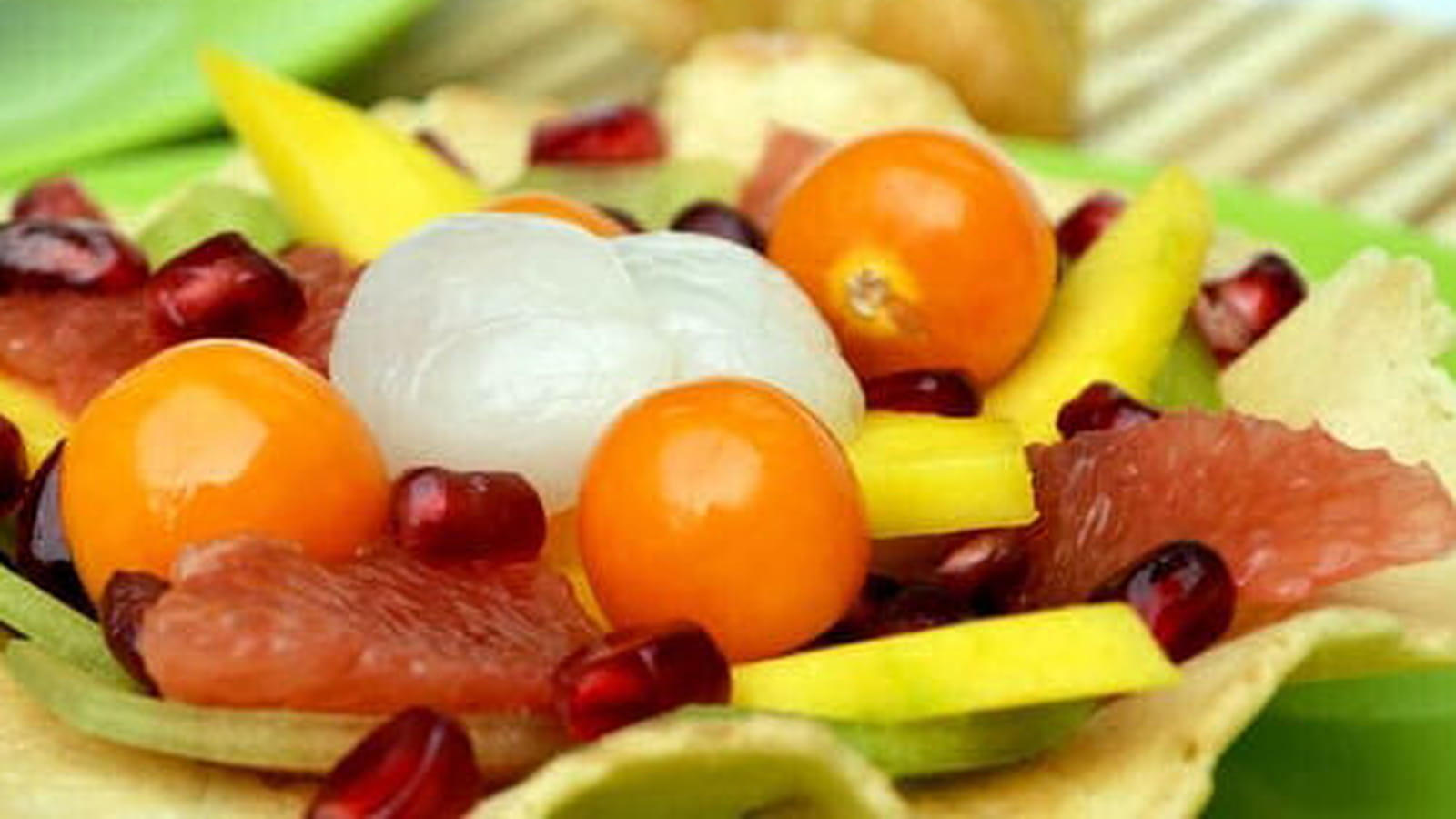 Salade de fruits exotiques, rhum et citron vert
