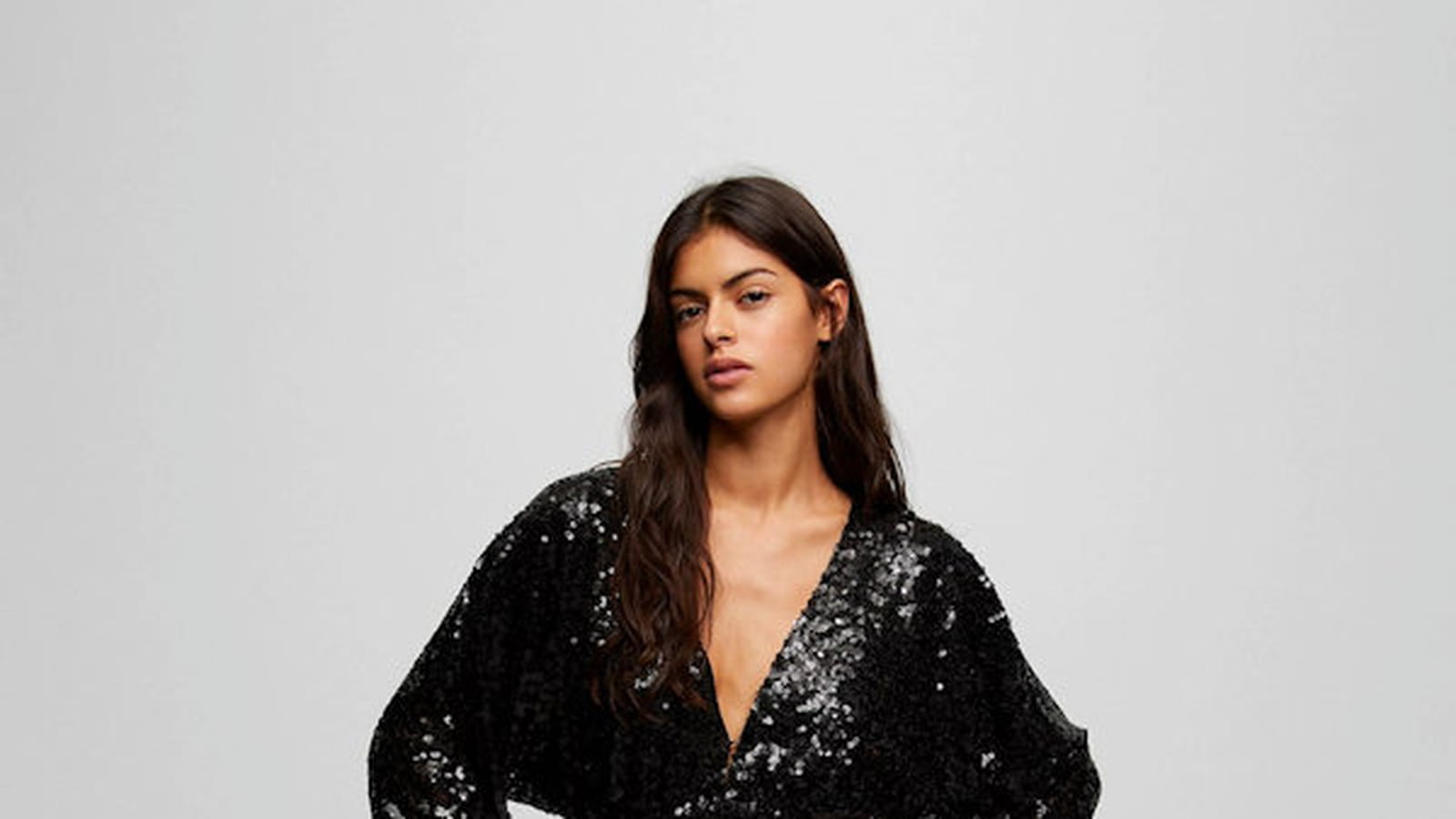 Robe noire Pull&Bear